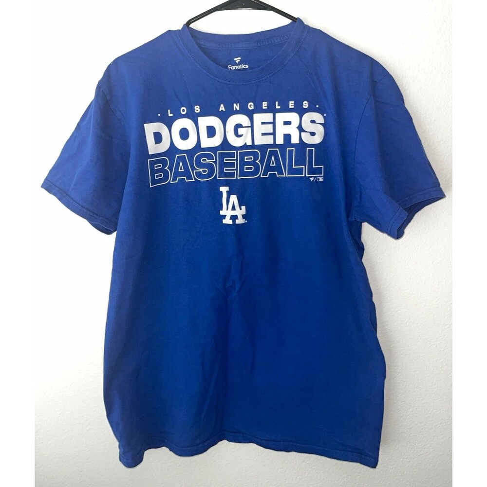 Fanatics Los Angeles Dodgers MLB Baseball Blue T-Shirt, Size L